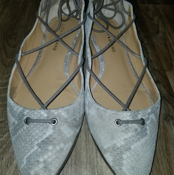 Lucky Brand Animal Print Flats - Picture 1 of 5